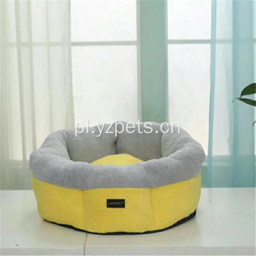 Miękkie gniazdo dla zwierząt domowych do spania okrągłe łóżko nadające się do prania